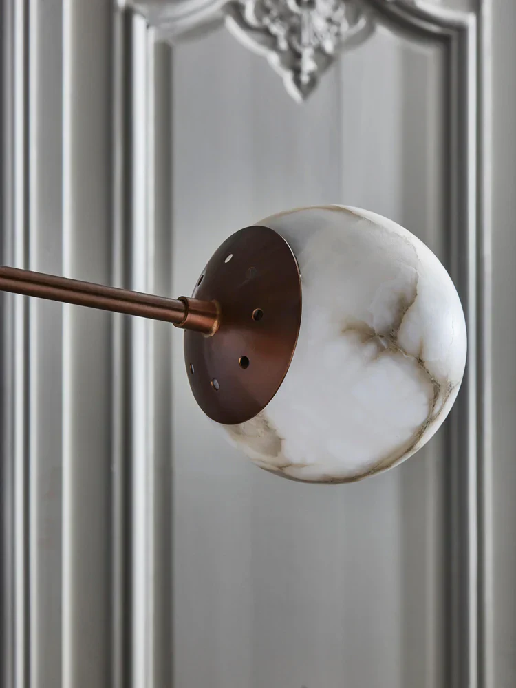 Alabaster Triple Mobile Chandelier - Image 6