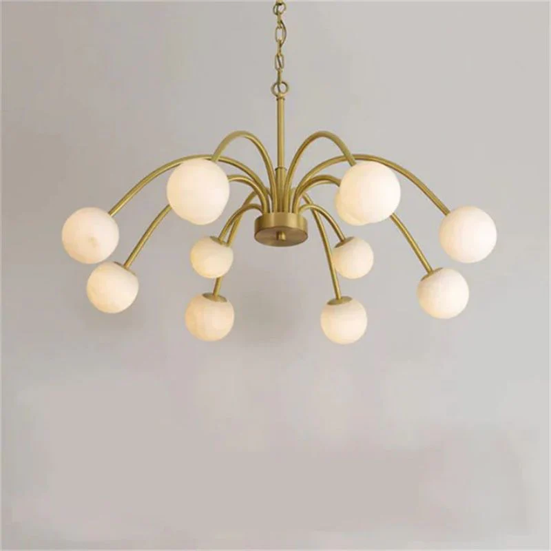Alabaster Vintage Chandelier - Image 6