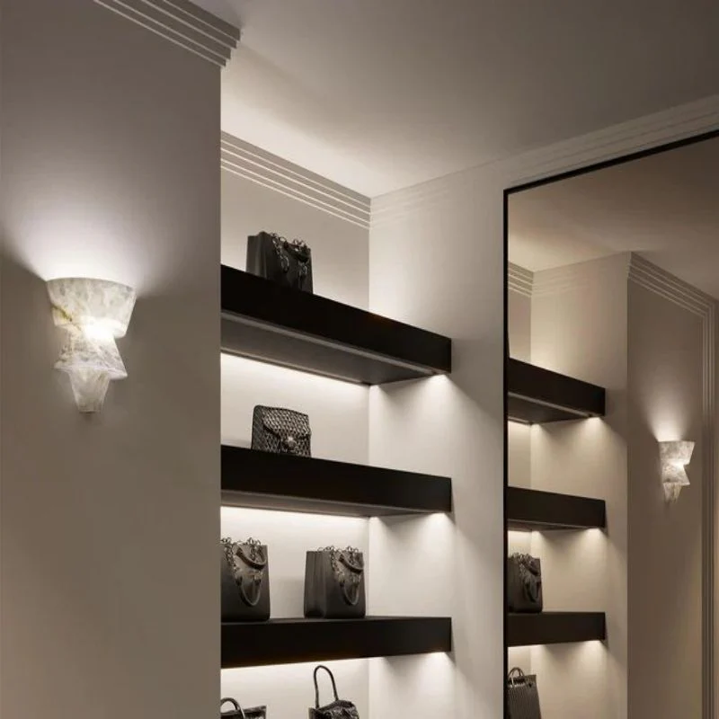 Alabaster Wall Sconce 9” - Image 4