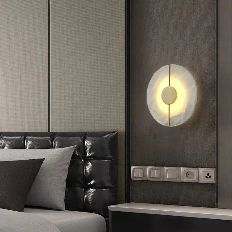 Alabaster Wall Sconce For Bedroom - Image 3