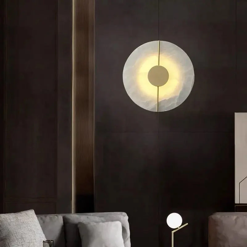 Alabaster Wall Sconce For Bedroom - Image 4