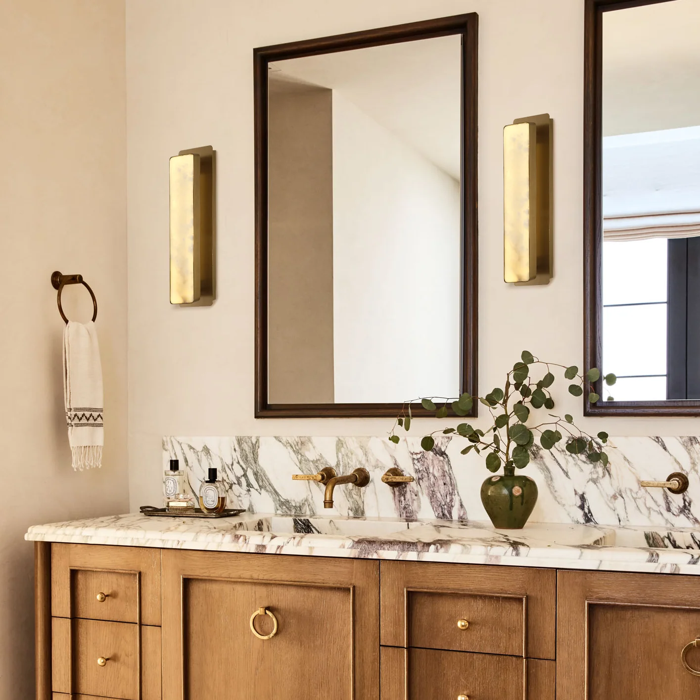Melange Alabaster Rectangle Wall Sconces 20" - Image 15