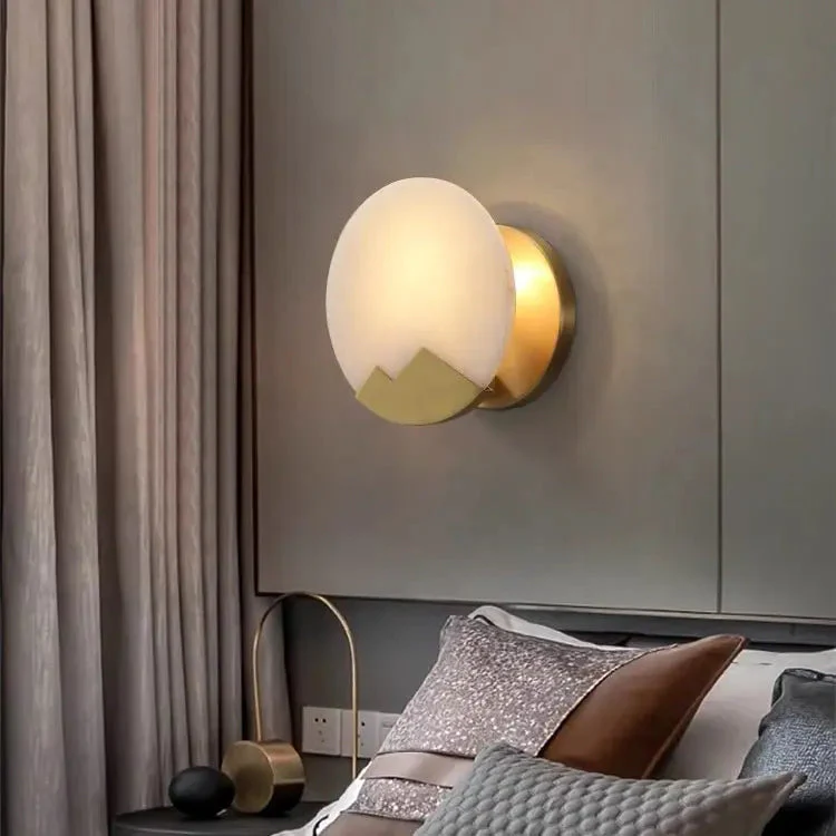 Alabaster Wall Sconces Lighting For Living Room - Image 3