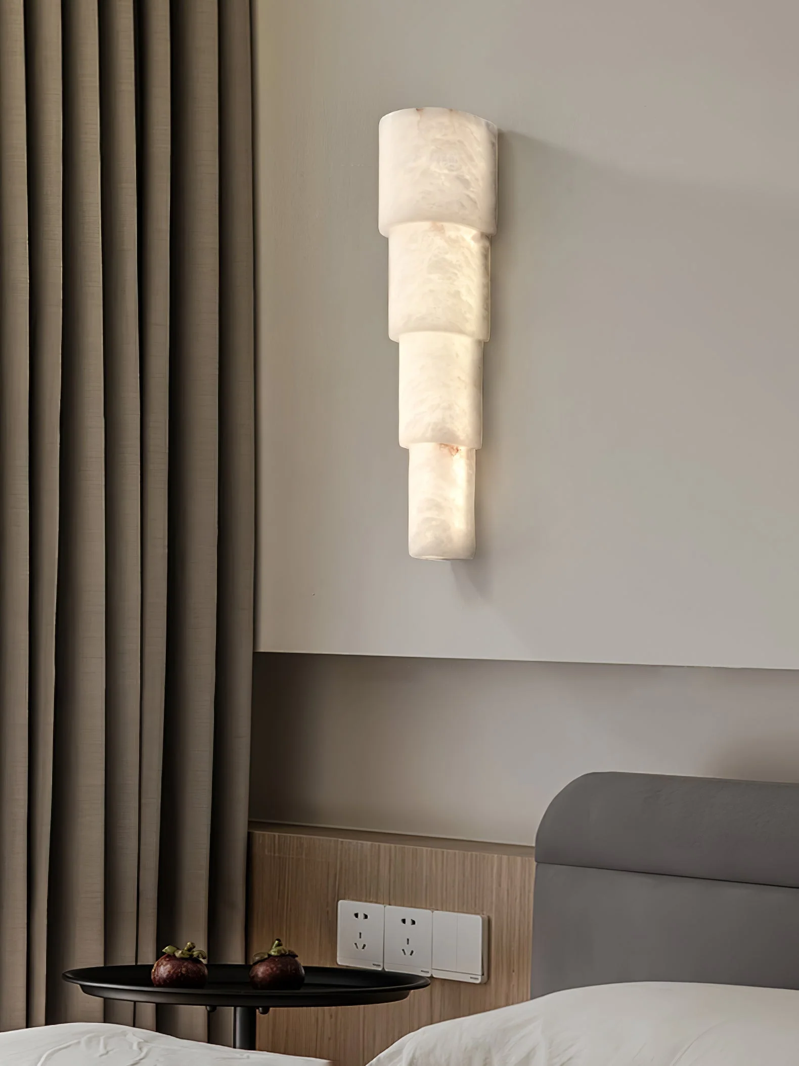 Alba Cascade Alabaster Wall Sconce - Image 13