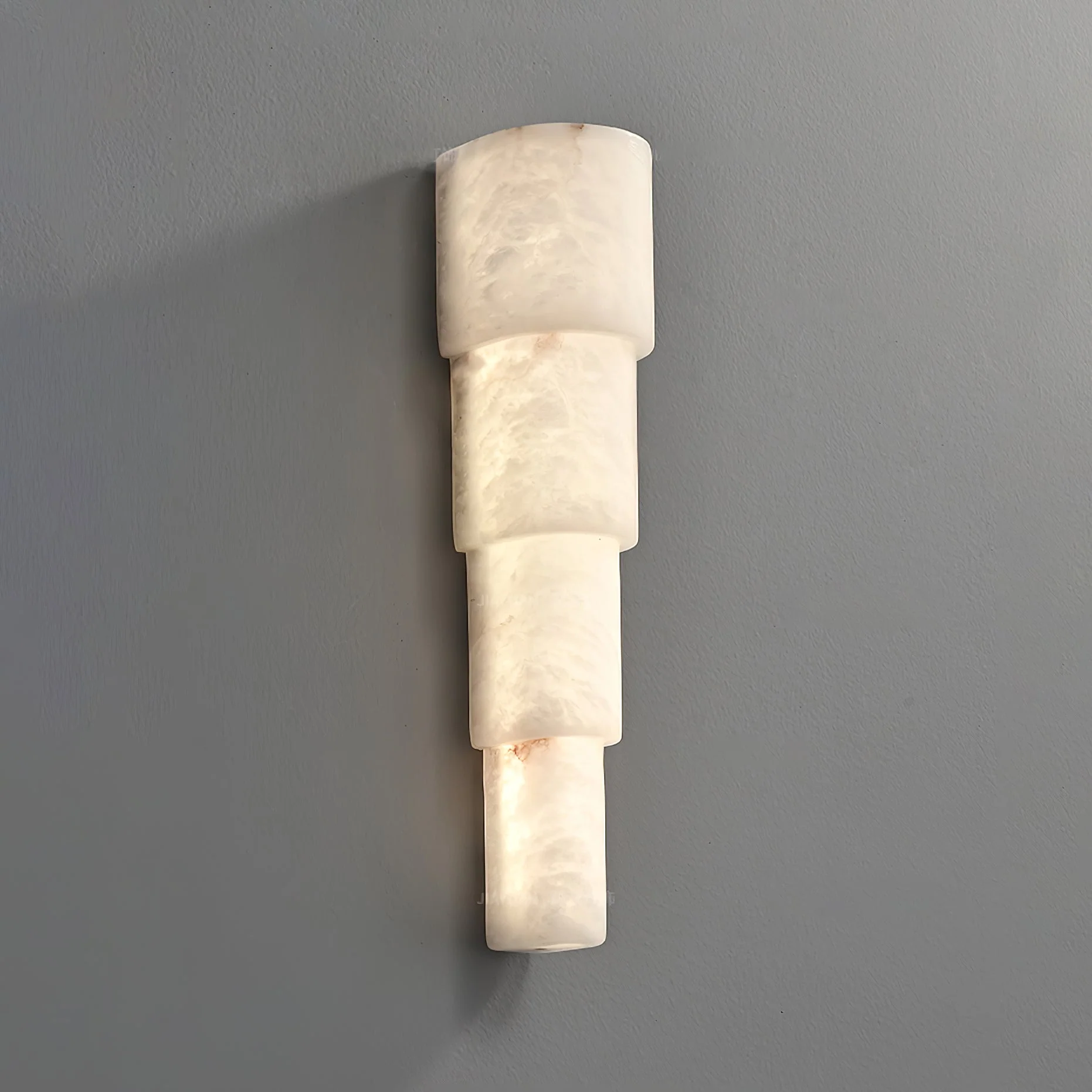 Alba Cascade Alabaster Wall Sconce - Image 8