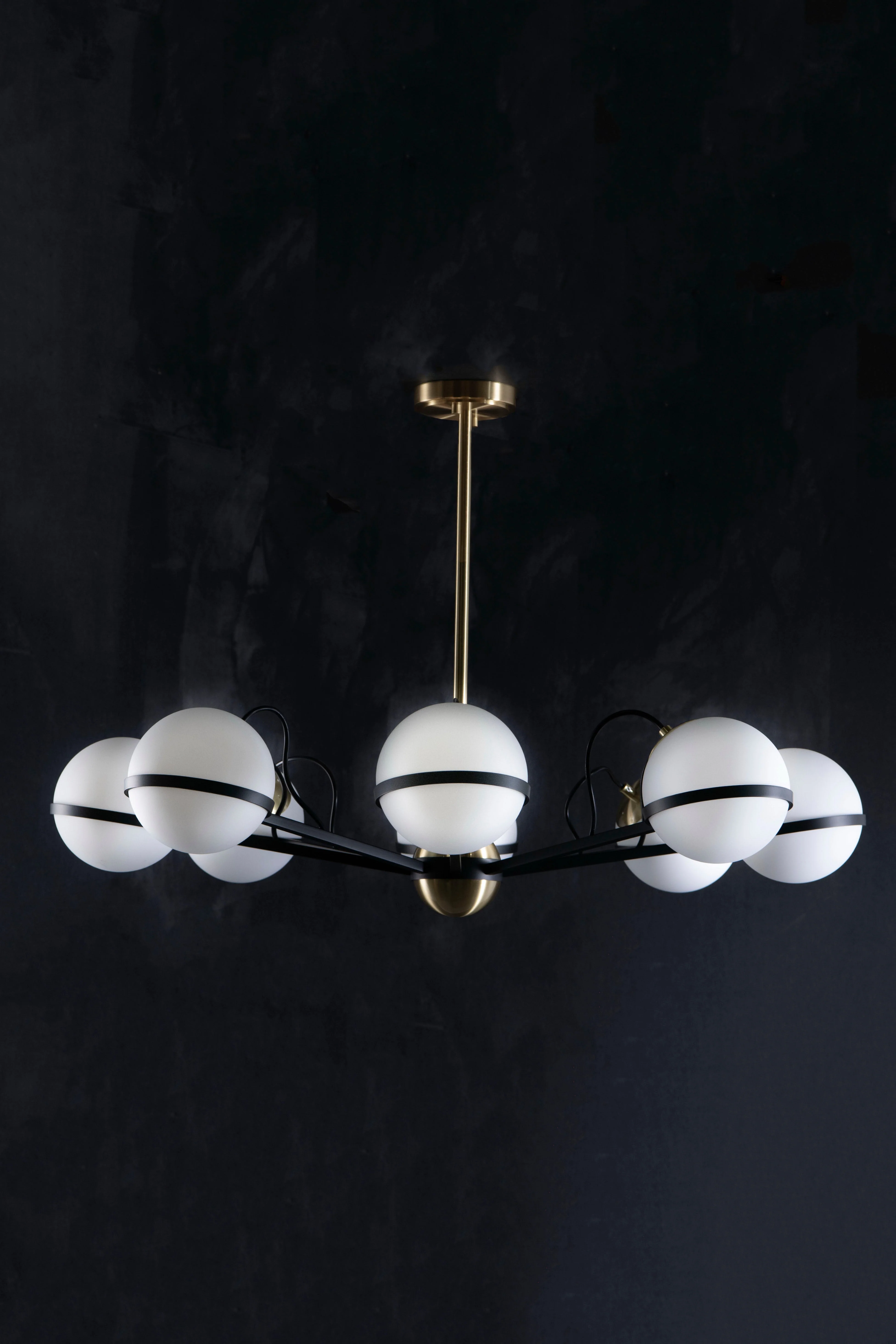 Alba Milk Glass Globe Chandelier - Image 3