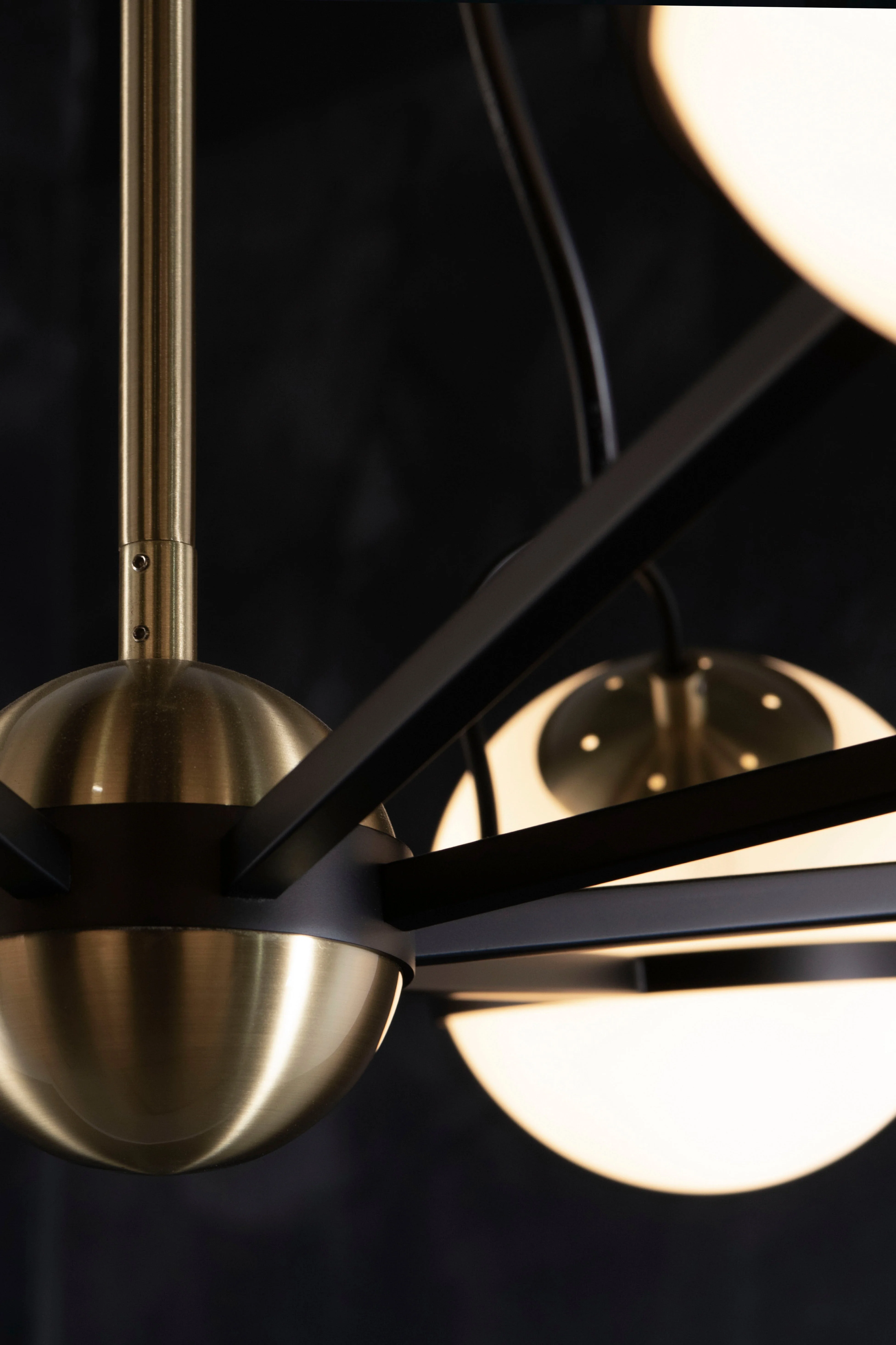 Alba Milk Glass Globe Chandelier - Image 5