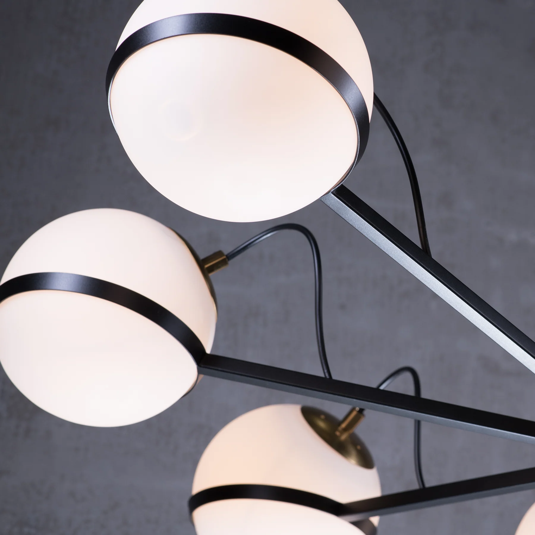 Alba Milk Glass Globe Chandelier - Image 7