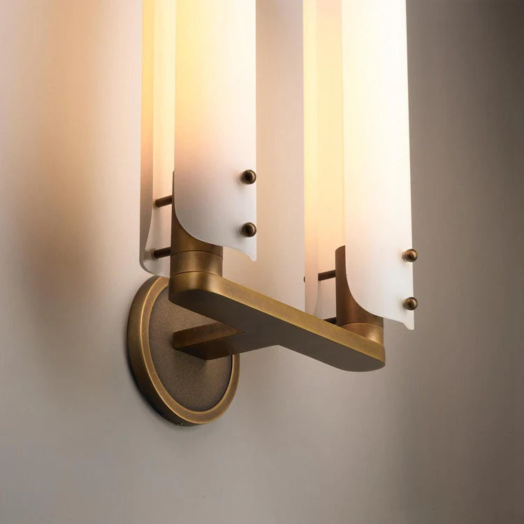 Ale White Shade 2-Head Wall Sconce 16"H - Image 7