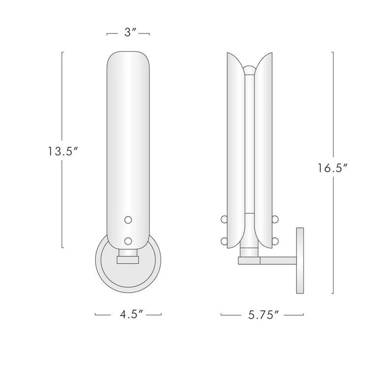 Ale White Shade Wall Sconce 16"H - Image 8