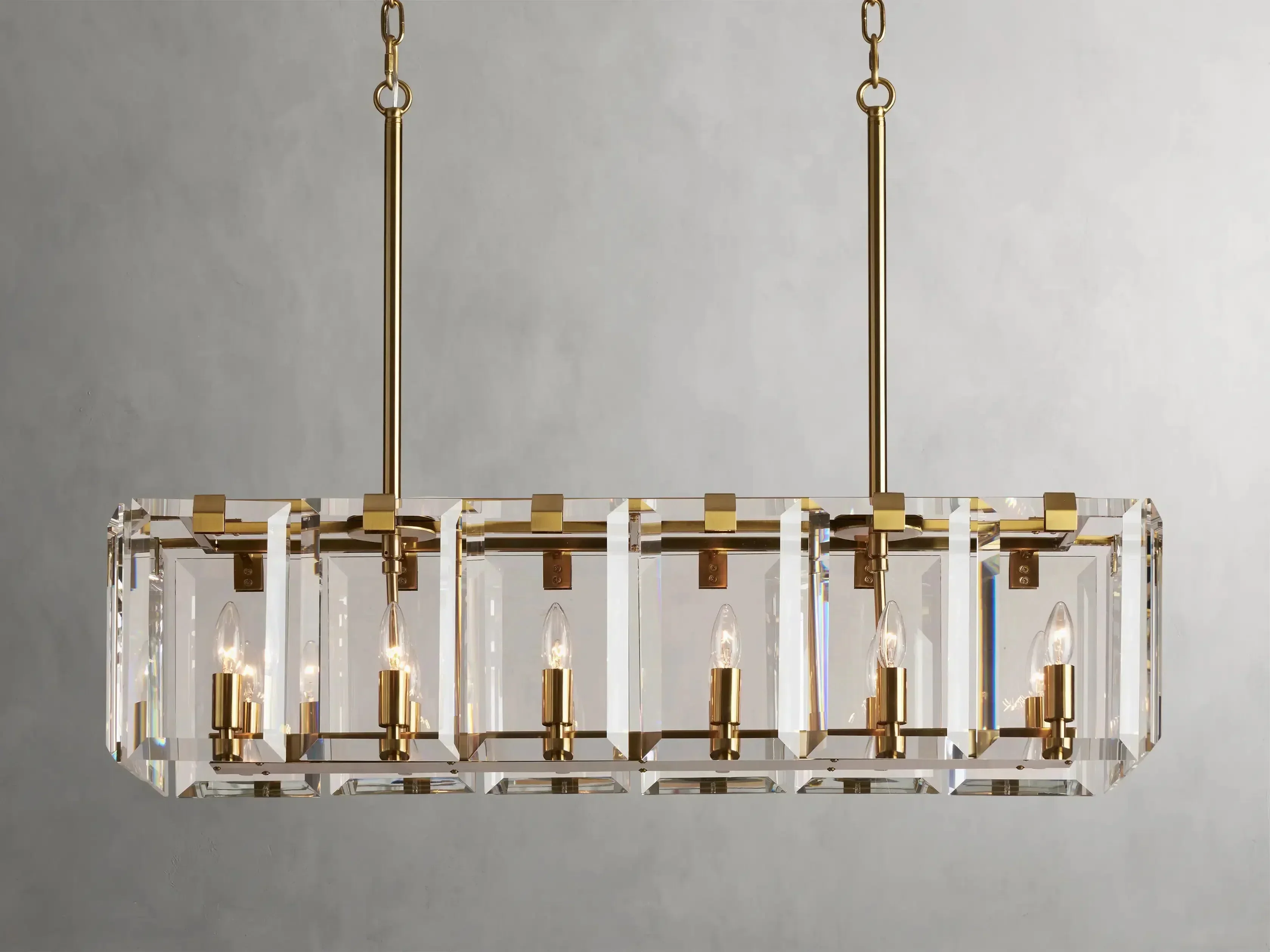 Amaya Rectangular Chandelier 40" 53" - Image 23