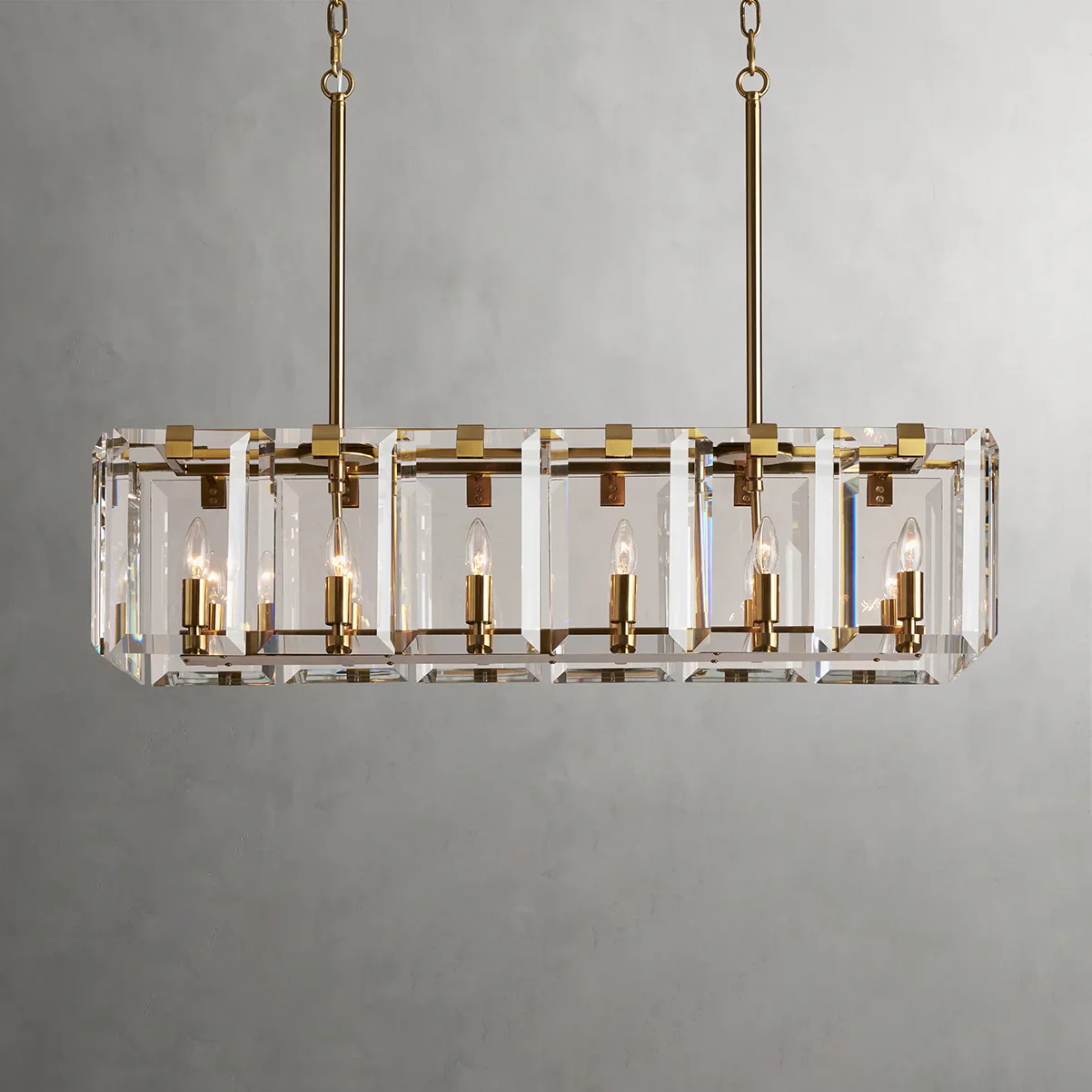 Amaya Rectangular Chandelier 40" 53" - Image 24