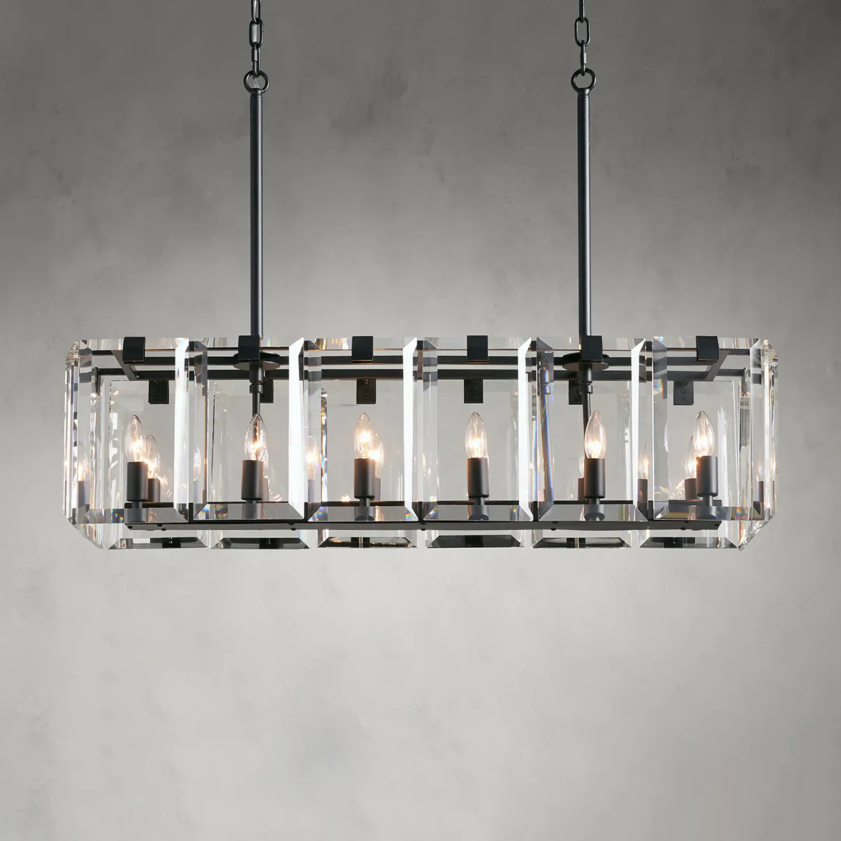 Amaya Rectangular Chandelier 40" 53" - Image 25