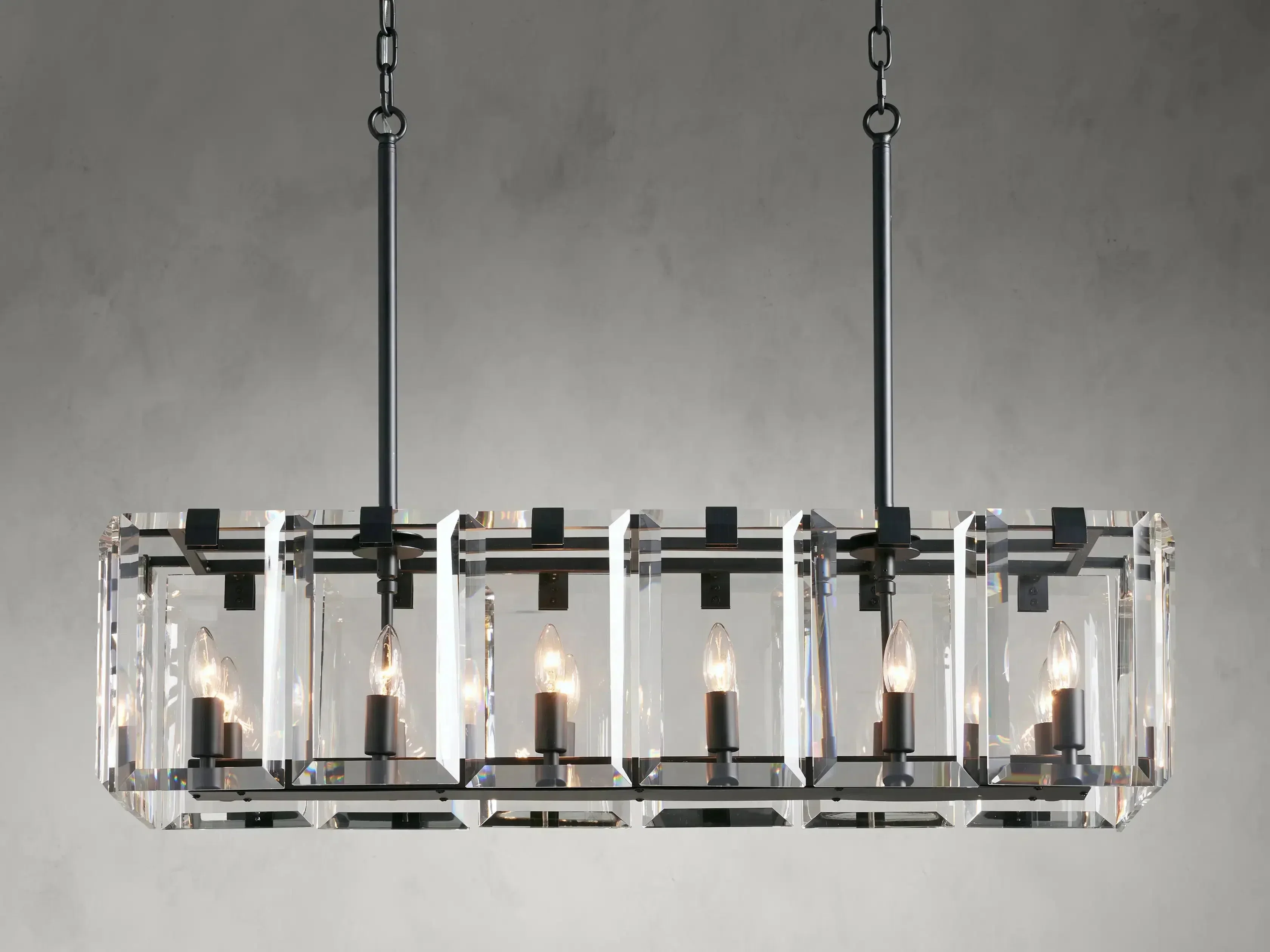 Amaya Rectangular Chandelier 40" 53" - Image 26