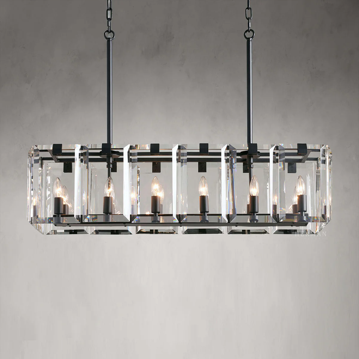 Amaya Rectangular Chandelier 40" 53" - Image 32