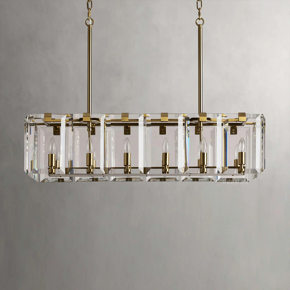 Amaya Rectangular Chandelier 40" 53" - Image 34