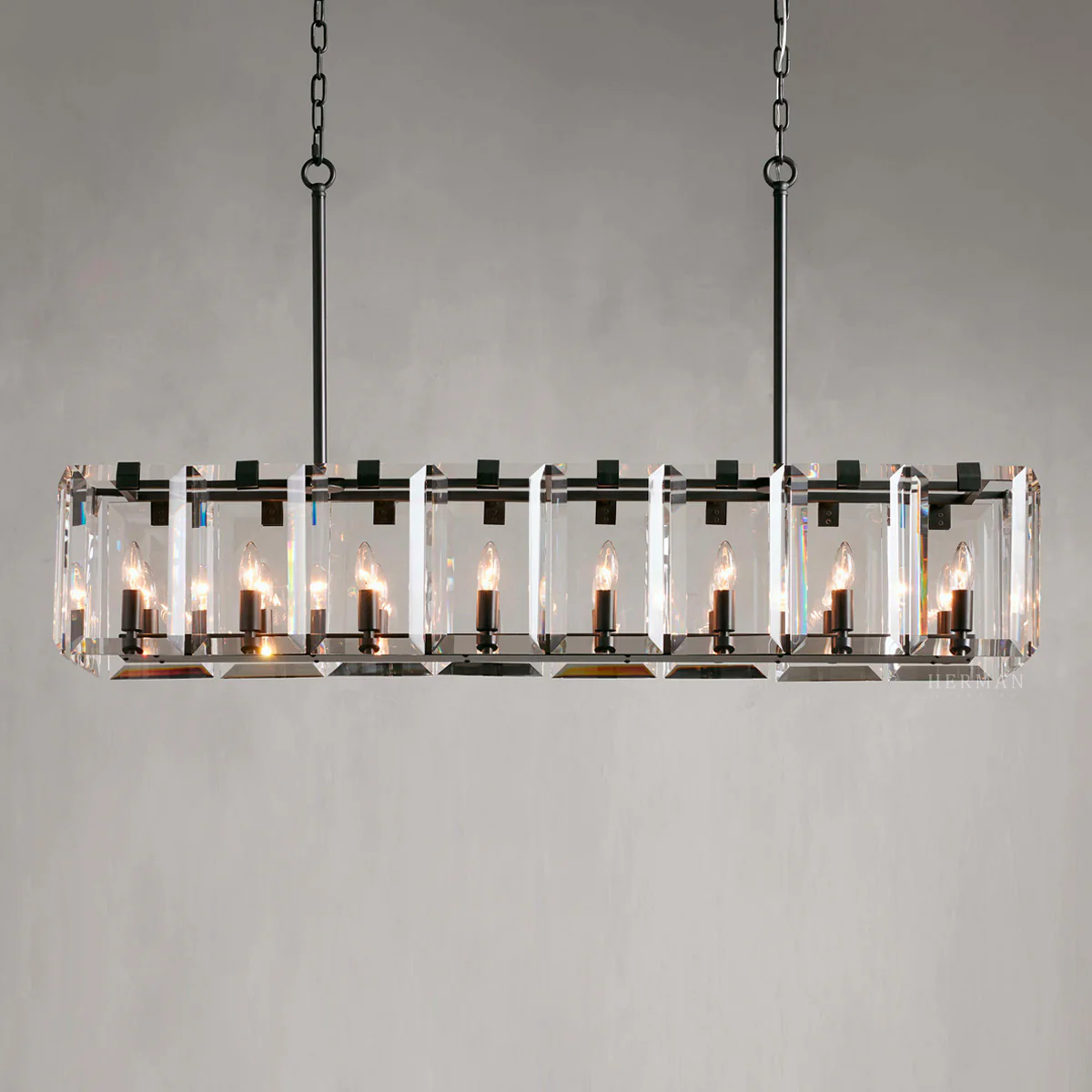 Amaya Rectangular Chandelier 40" 53" - Image 35