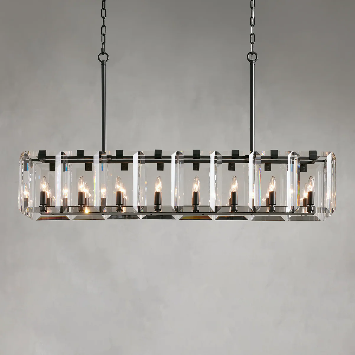 Amaya Rectangular Chandelier 40" 53" - Image 4