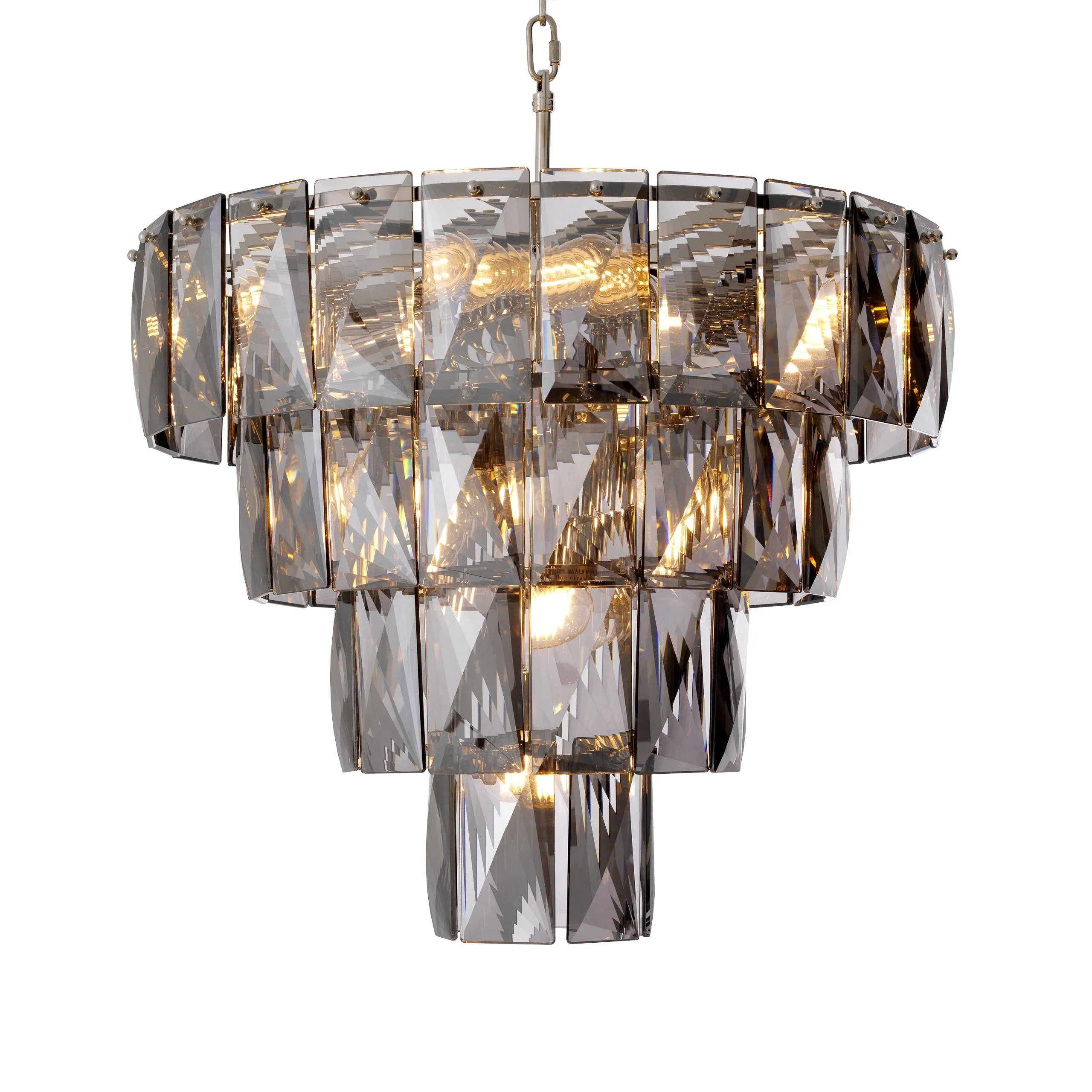 Amazone Modern Glass Chandelier [S/L] - [Clear/Smoke] - Image 2