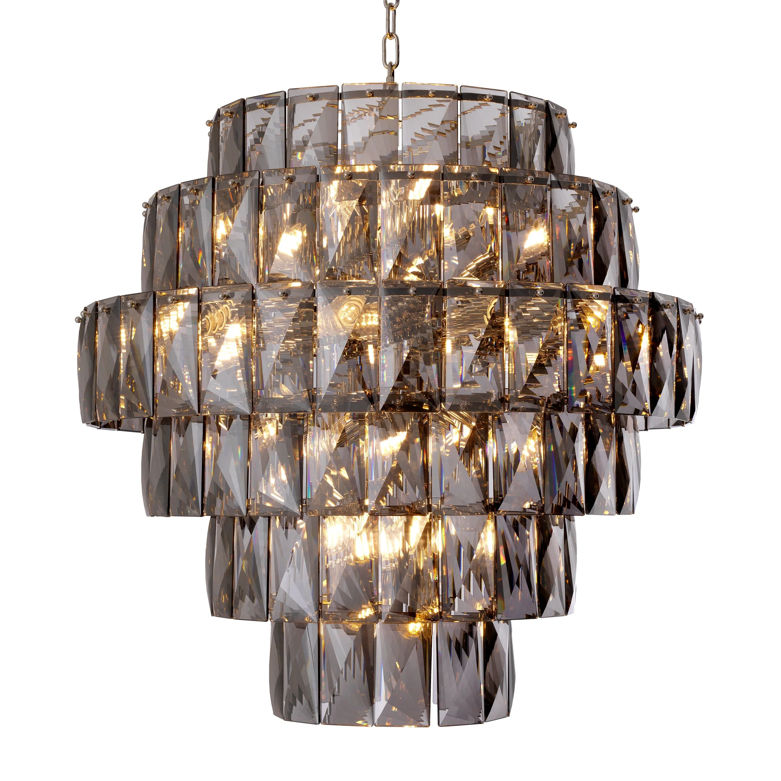 Amazone Modern Glass Chandelier [S/L] - [Clear/Smoke] - Image 4