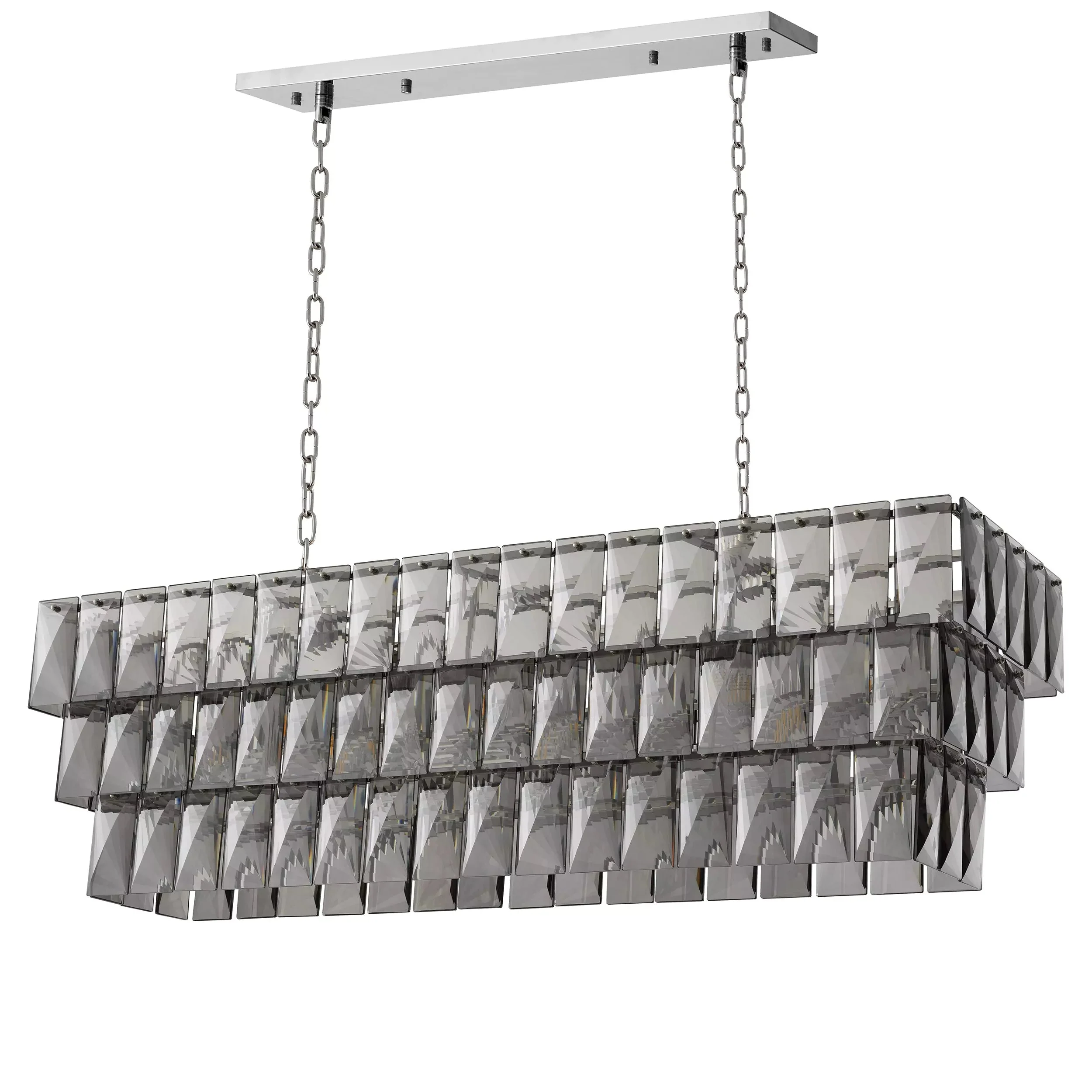 Glamour Rectangle Modern Chandeliers - Image 2