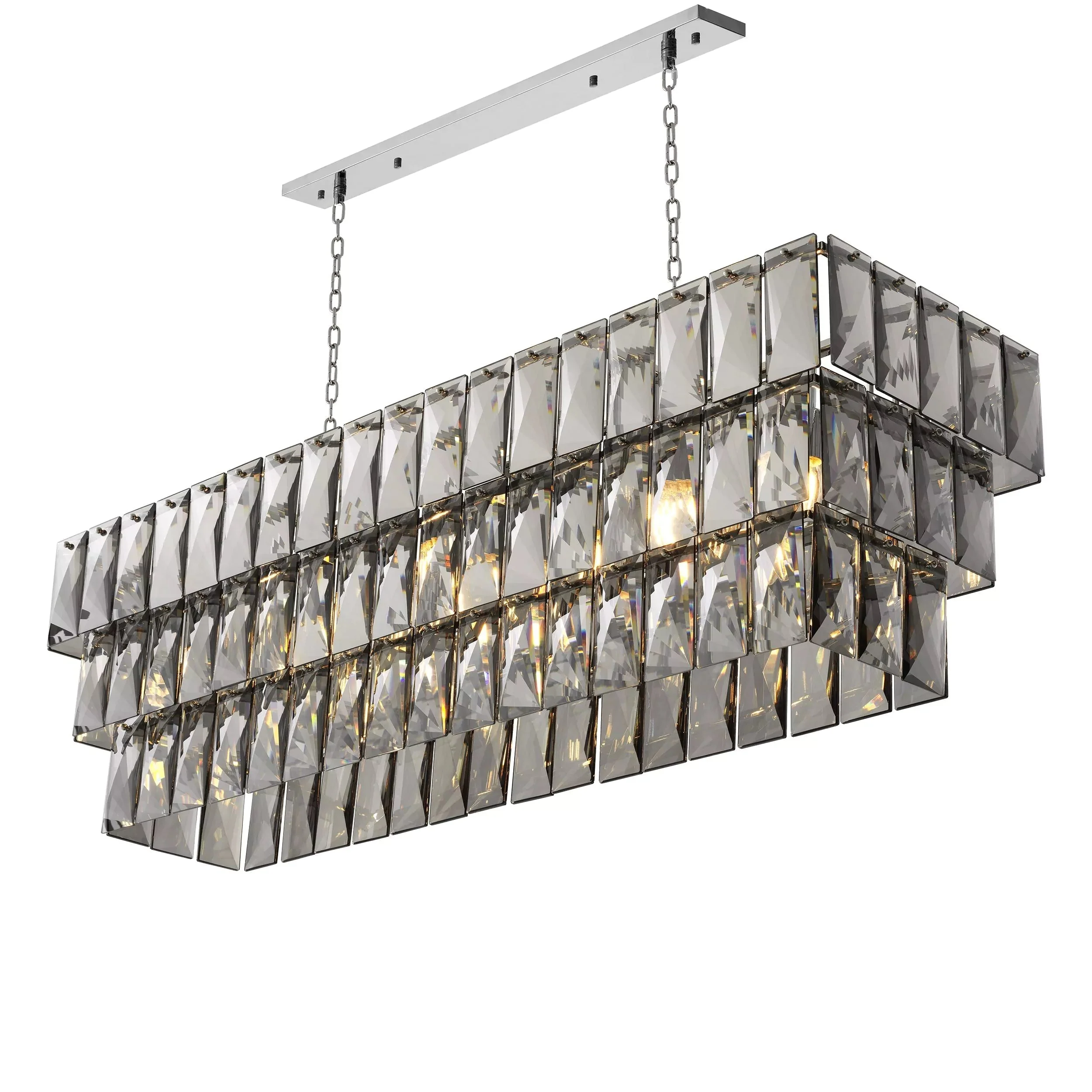 Glamour Rectangle Modern Chandeliers - Image 3