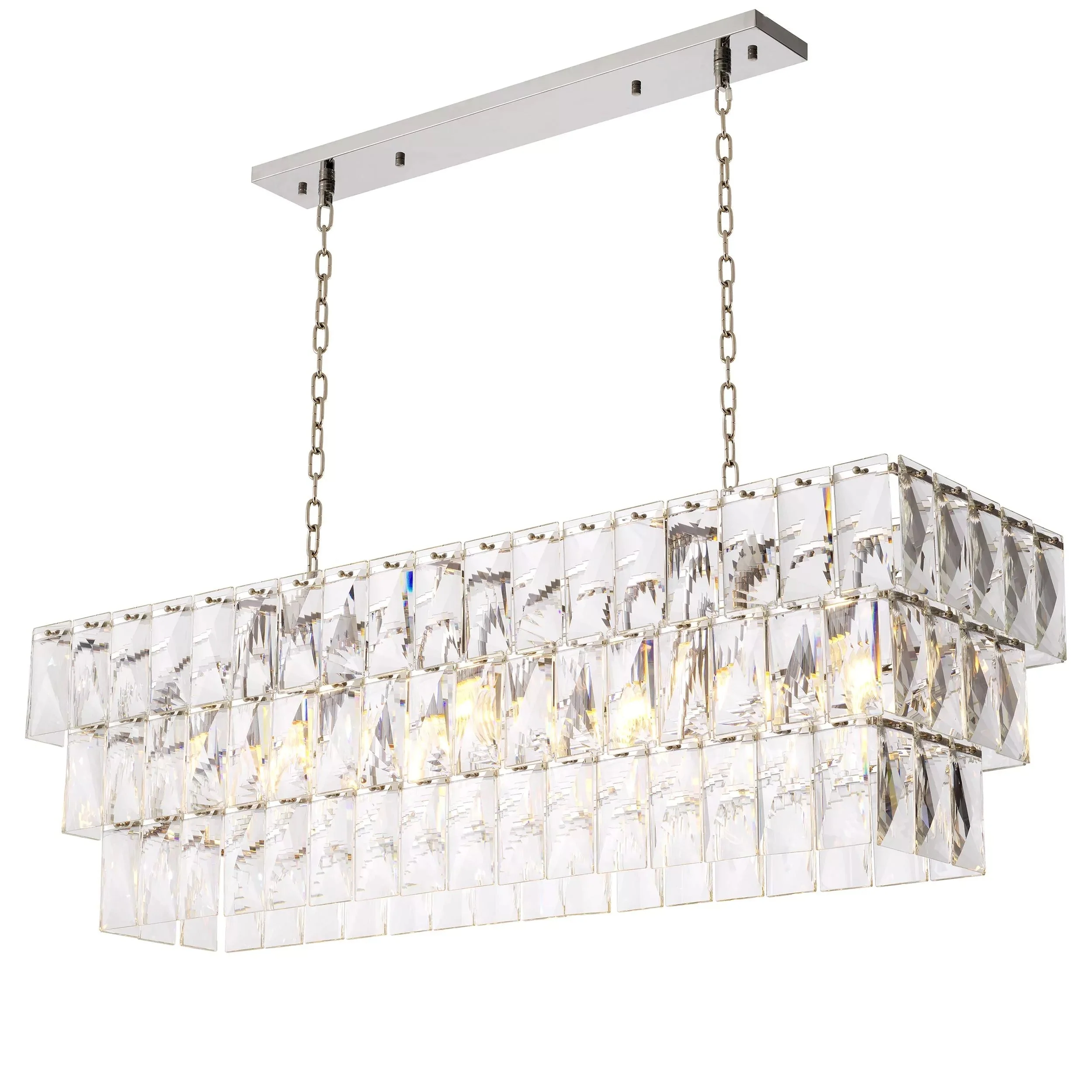 Glamour Rectangle Modern Chandeliers - Image 5