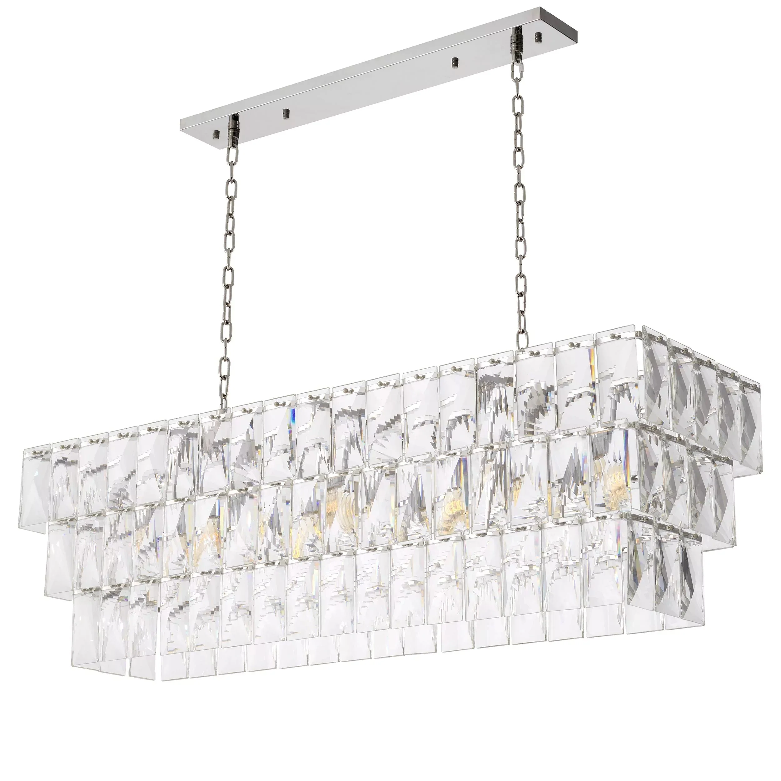 Glamour Rectangle Modern Chandeliers - Image 6