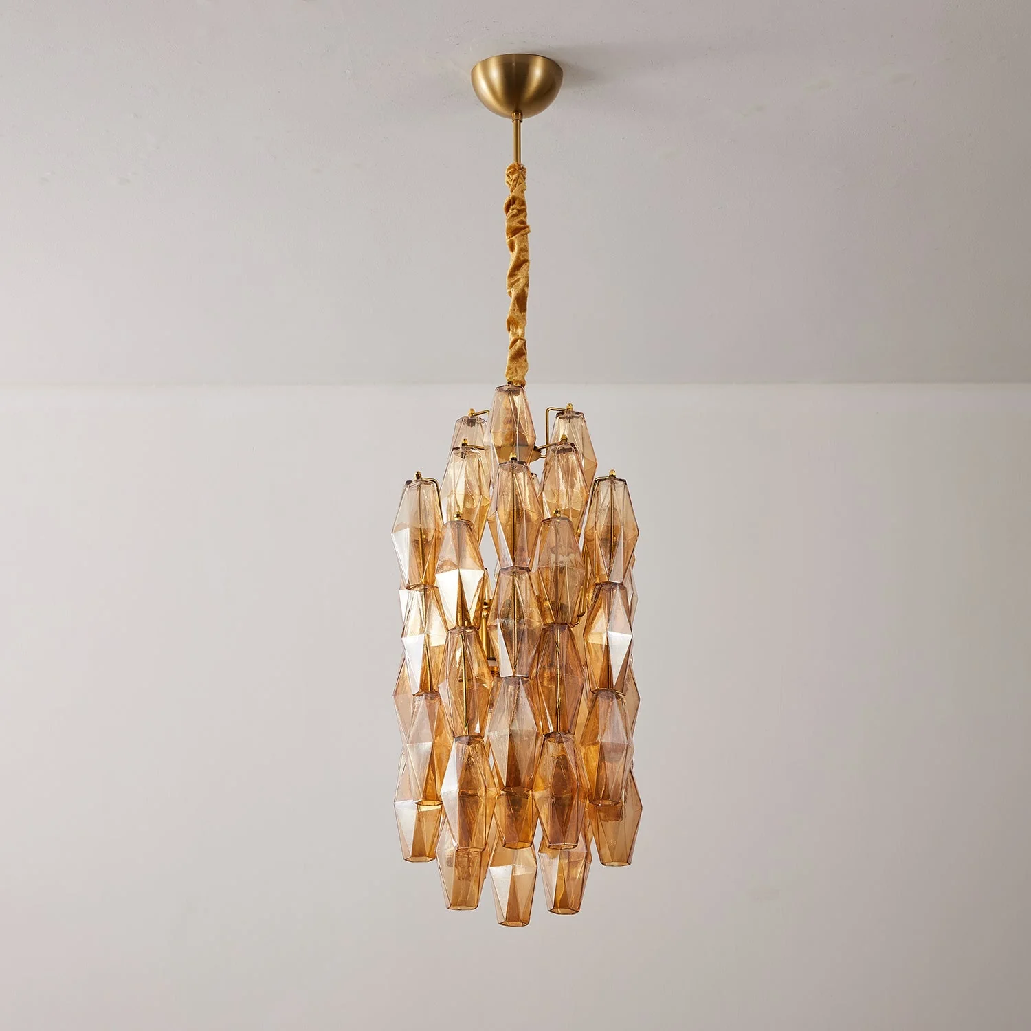 Amber Prism Long Chandelier - Image 10