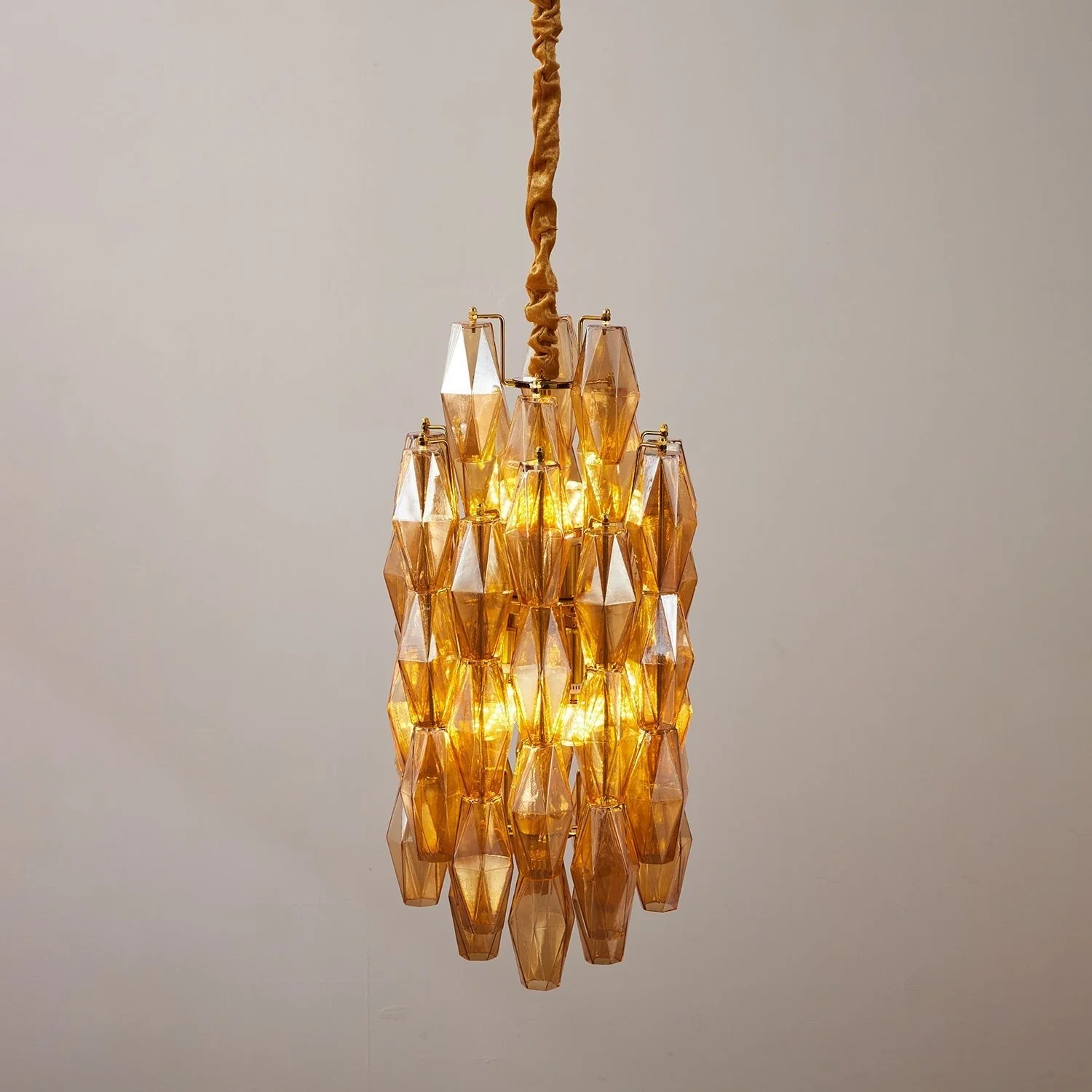 Amber Prism Long Chandelier - Image 7