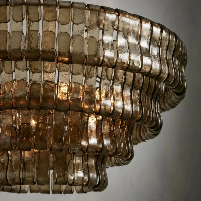 Amor 4-Tier Ghiaccio Glass Round Chandelier 36" - Image 19