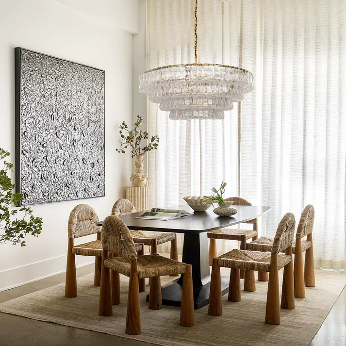 Amor 4-Tier Ghiaccio Glass Round Chandelier 36" - Image 9