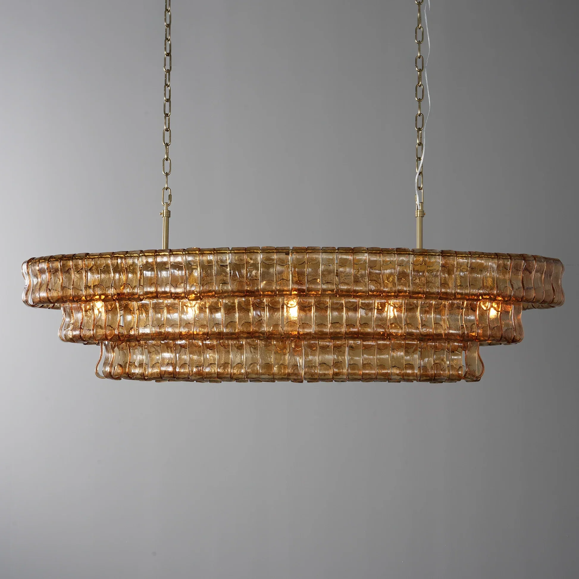 Amor Ghiaccio Glass Oval Chandelier 54"W/65"W - Image 34