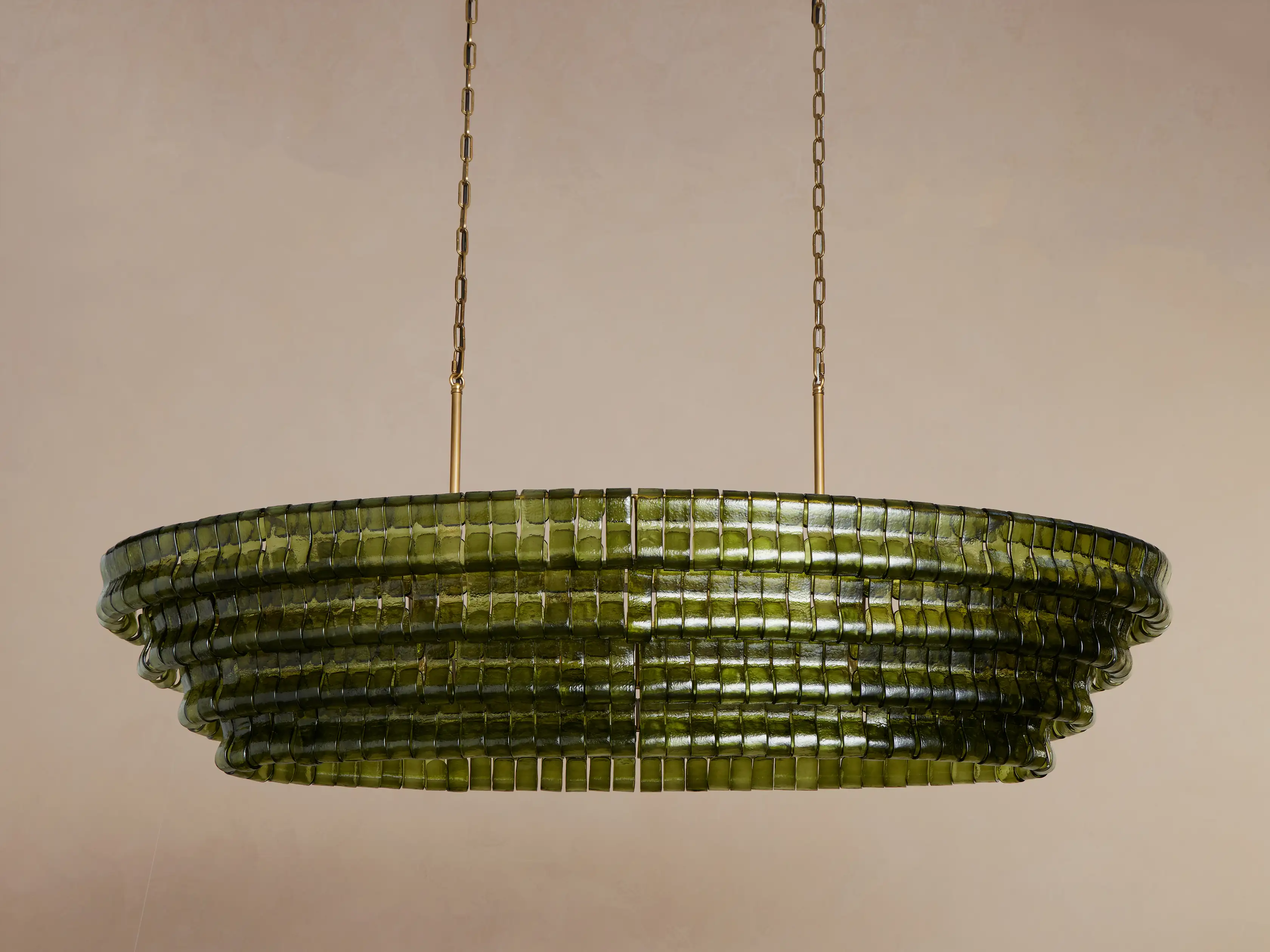 Amor Ghiaccio Glass Oval Chandelier 54"W/65"W - Image 62