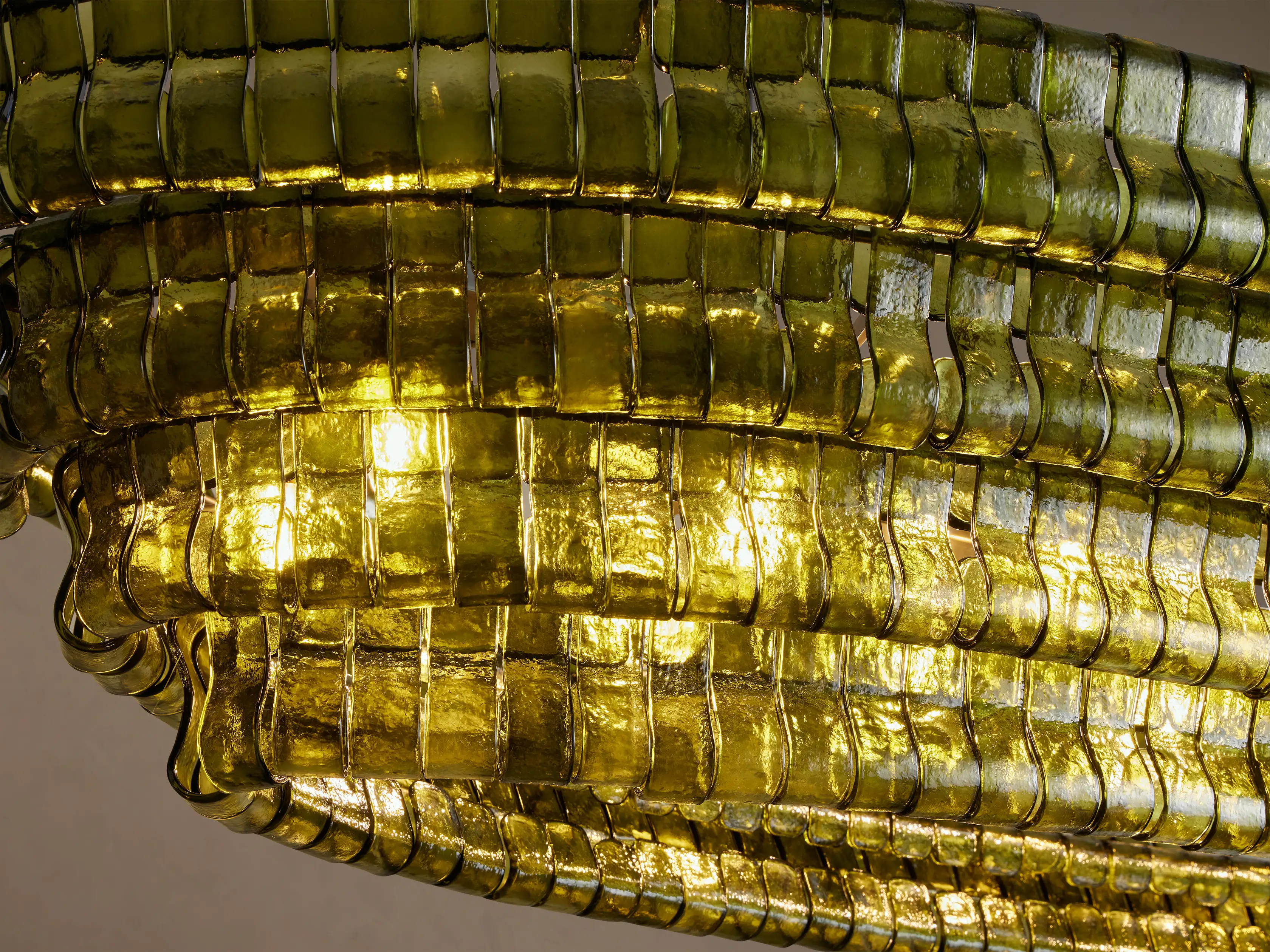Amor Ghiaccio Glass Oval Chandelier 54"W/65"W - Image 64