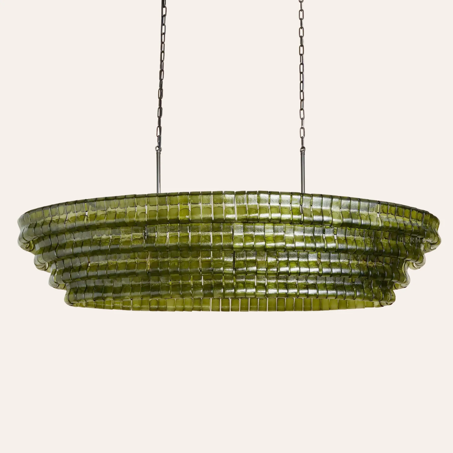 Amor Ghiaccio Glass Oval Chandelier 54"W/65"W - Image 73