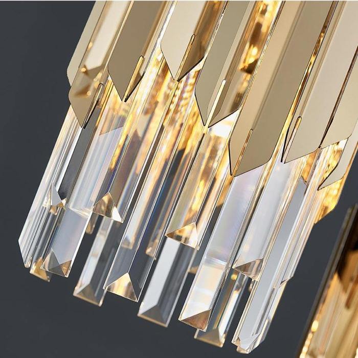 April Gold Plated Crystal Pendant Light - Image 10