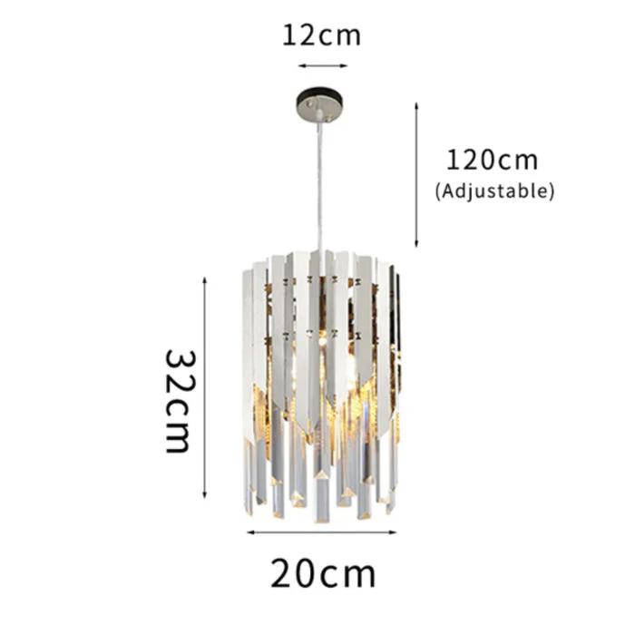 April Gold Plated Crystal Pendant Light - Image 13