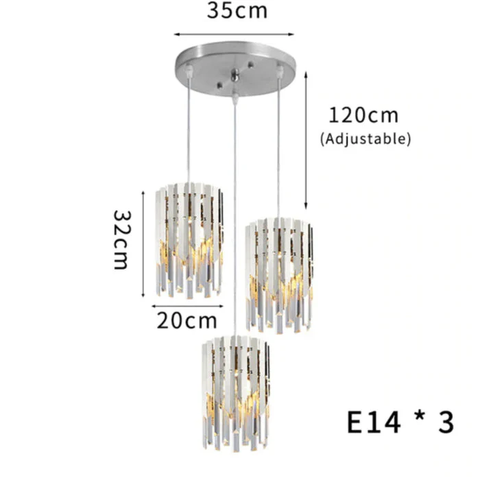 April Gold Plated Crystal Pendant Light - Image 17