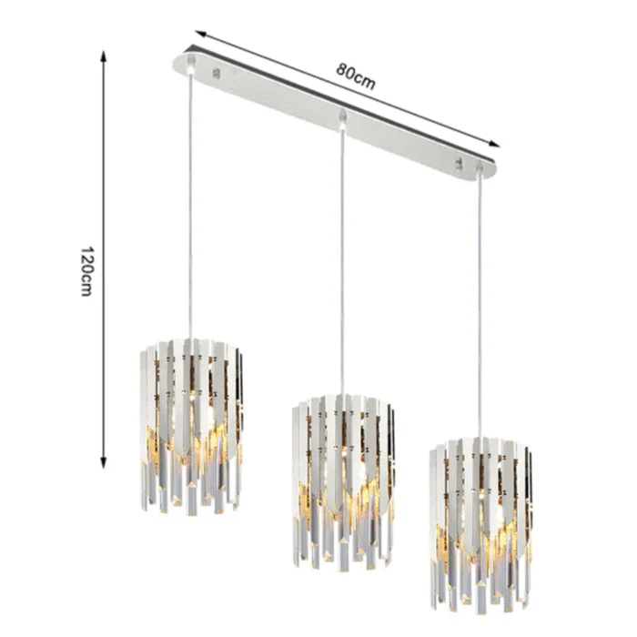 April Gold Plated Crystal Pendant Light - Image 21