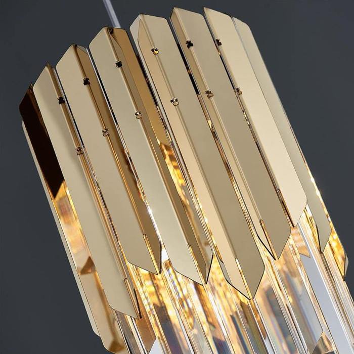 April Gold Plated Crystal Pendant Light - Image 9