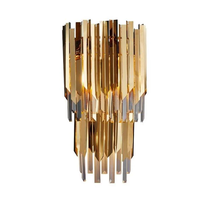 April Gold Plated Crystal Wall Sconce - Image 2