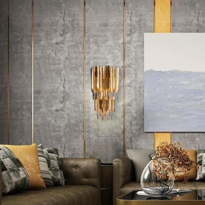 April Gold Plated Crystal Wall Sconce - Image 3
