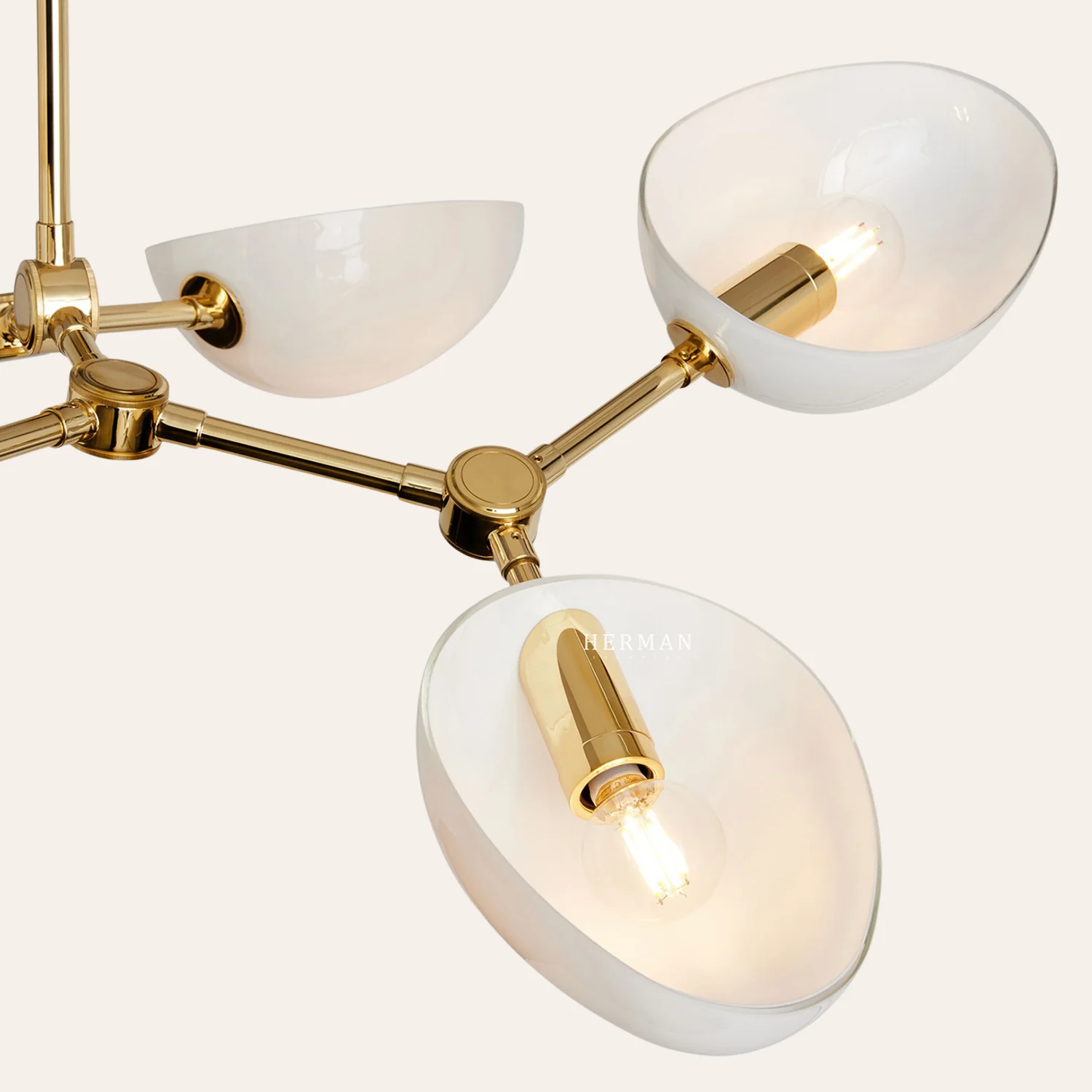 Argus Glass Chandelier 32" Width - Image 11