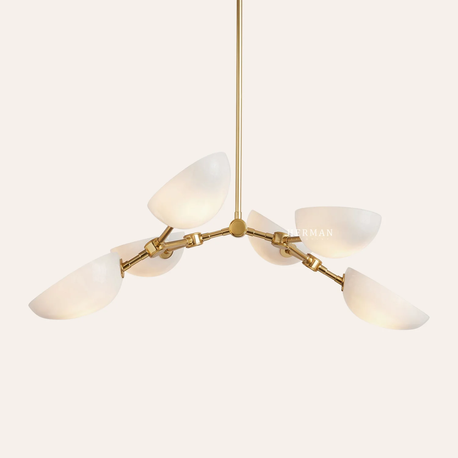 Argus Glass Chandelier 32" Width - Image 4