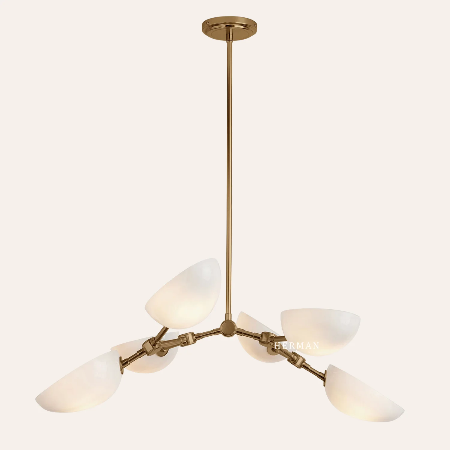 Argus Glass Chandelier 32" Width - Image 7