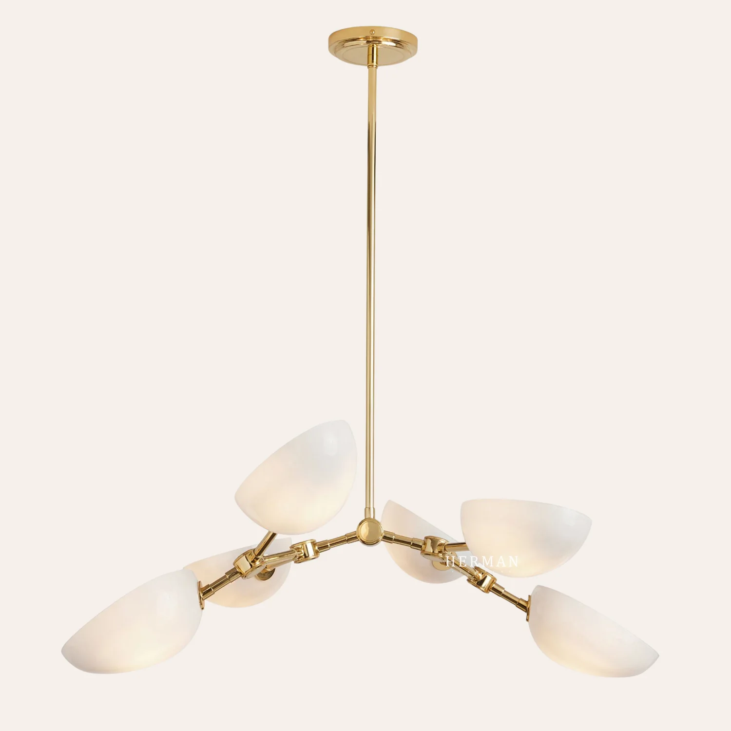 Argus Glass Chandelier 32" Width - Image 8