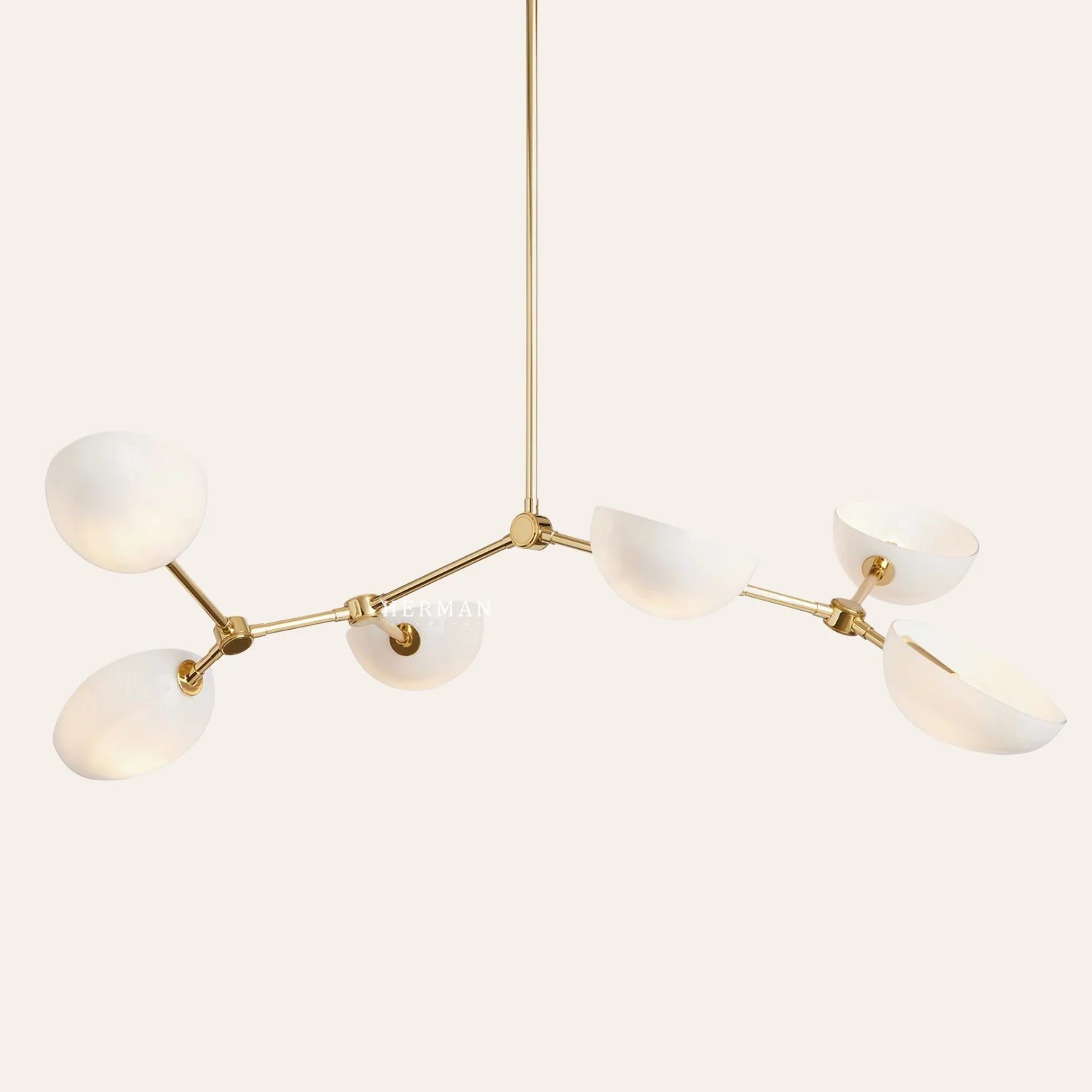 Argus Glass Chandelier 45" Width - Image 11
