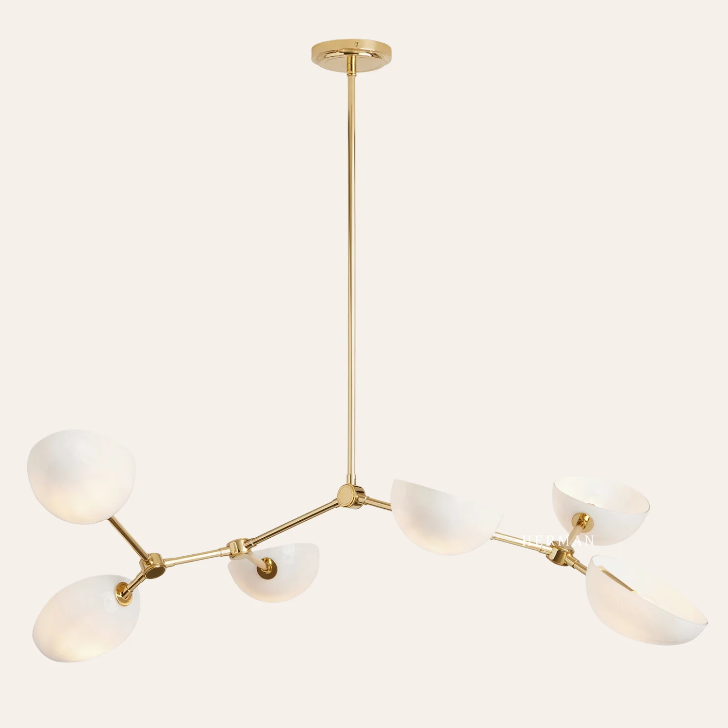 Argus Glass Chandelier 45" Width - Image 4