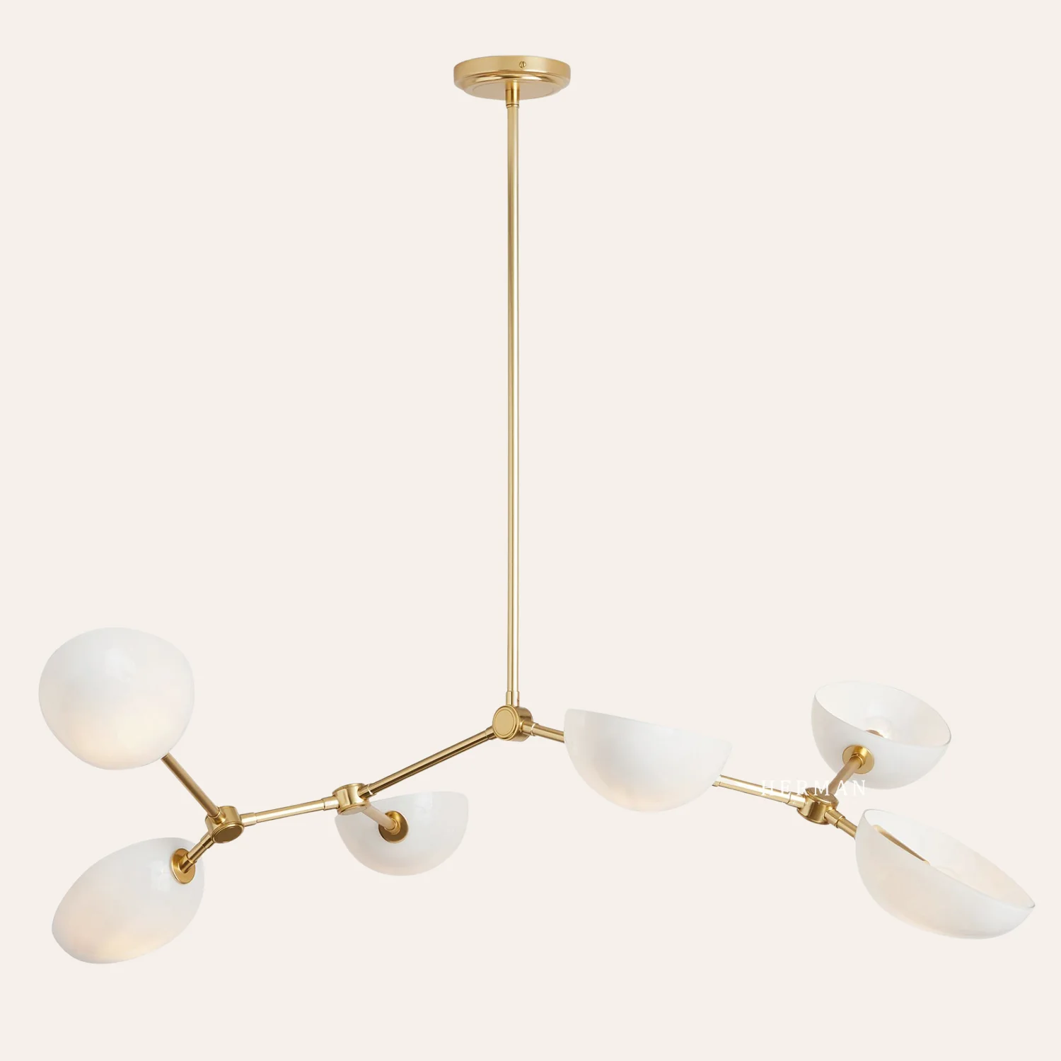 Argus Glass Chandelier 45" Width - Image 8